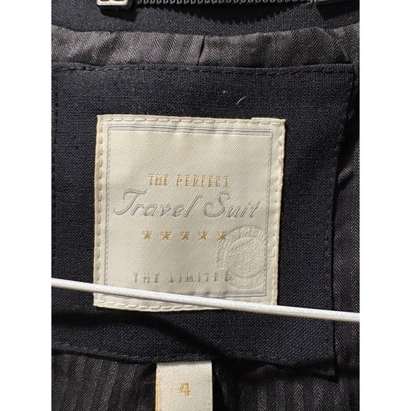 The Limited Black Blazer Womens Size 4 Perfect Travel Suit Career Jacket - Picture 3 of 4